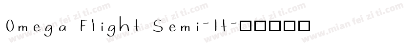 Omega Flight Semi-It字体转换